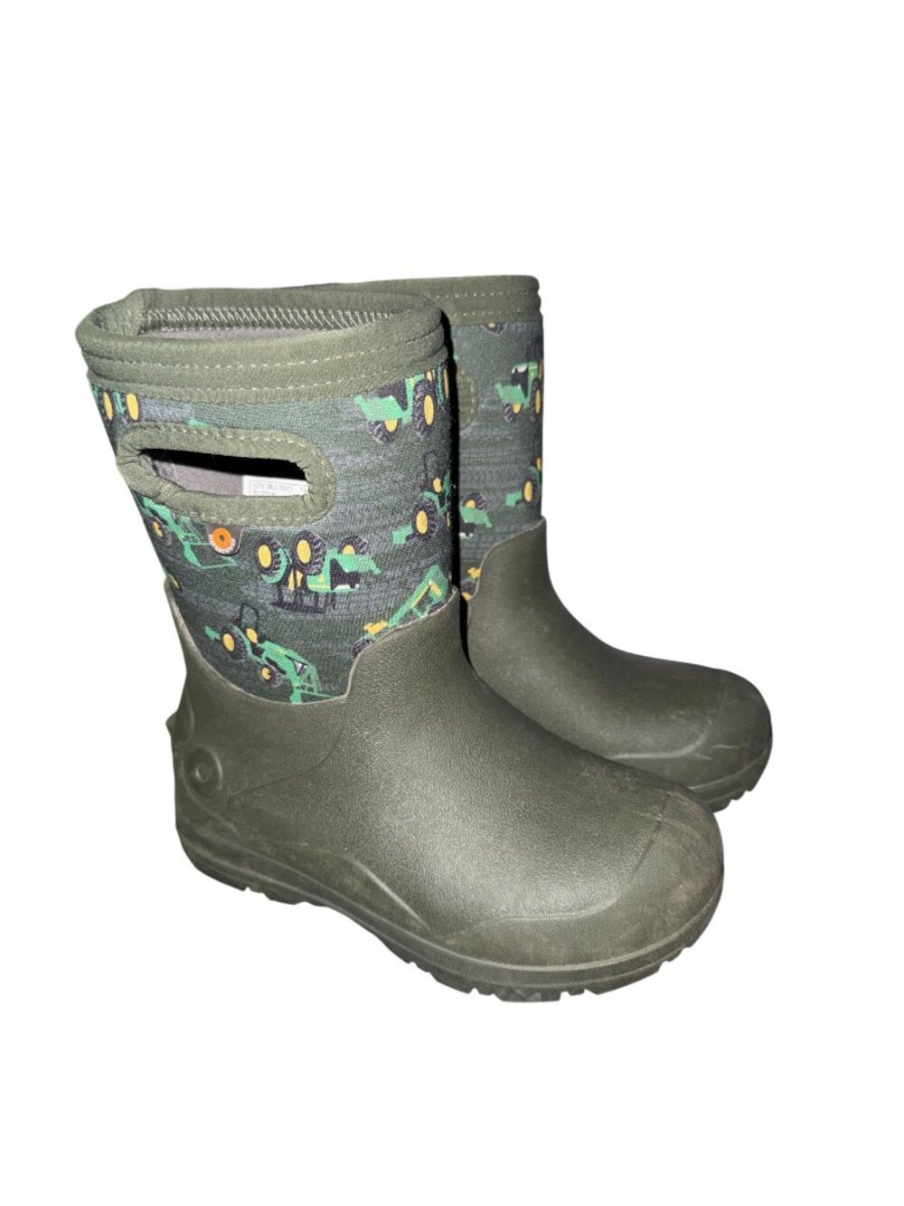 Bogs York Seamless Tractors Green Waterproof Snow Rain Boots Boys 11 -22 F Green